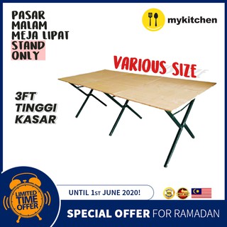 3ft Tinggi High Pasar  Malam  Meja  Lipat  Portable Table with 