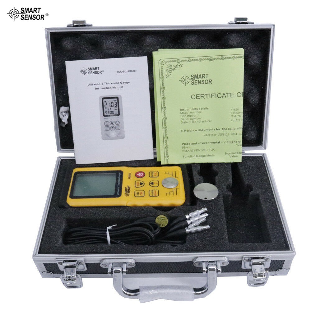Smart Sensor AS860 Ultrasonic Thickness Gauge Digital Sheet Metal