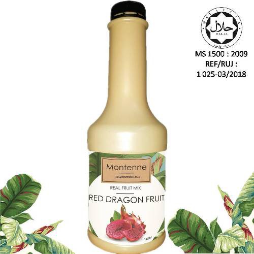 Montenne Red Dragon Fruit Real Fruit Mix 1L
