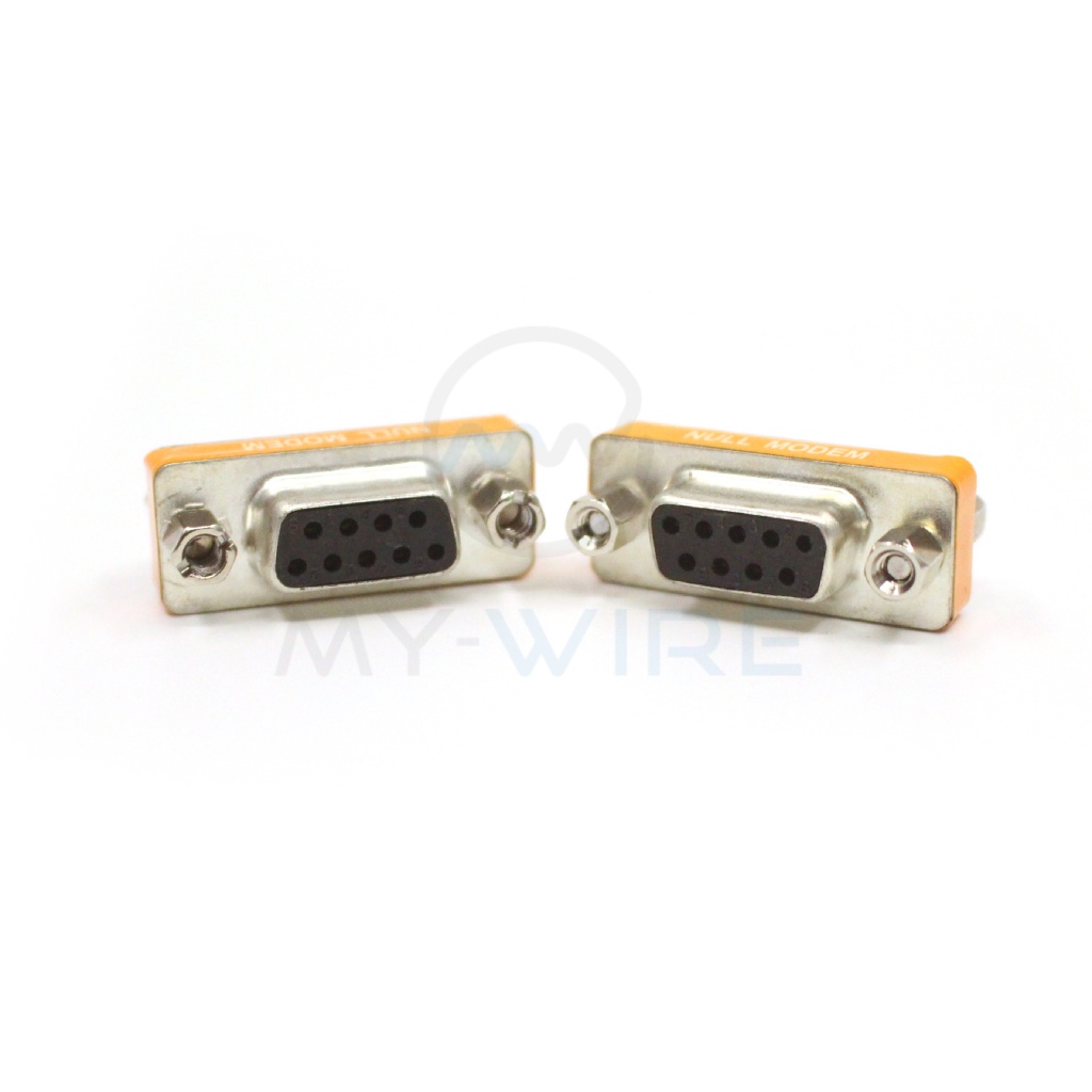 DB9 Null Modem Adapter RS232 Female to Female gender changer coupler