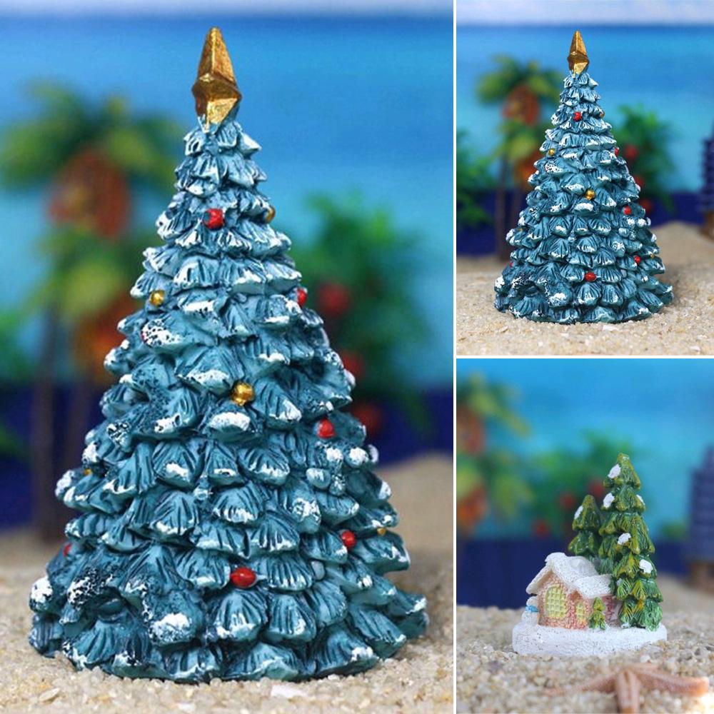 1 Fish Tank Aquarium Ornament Resin Crafts Christmas Landscaping