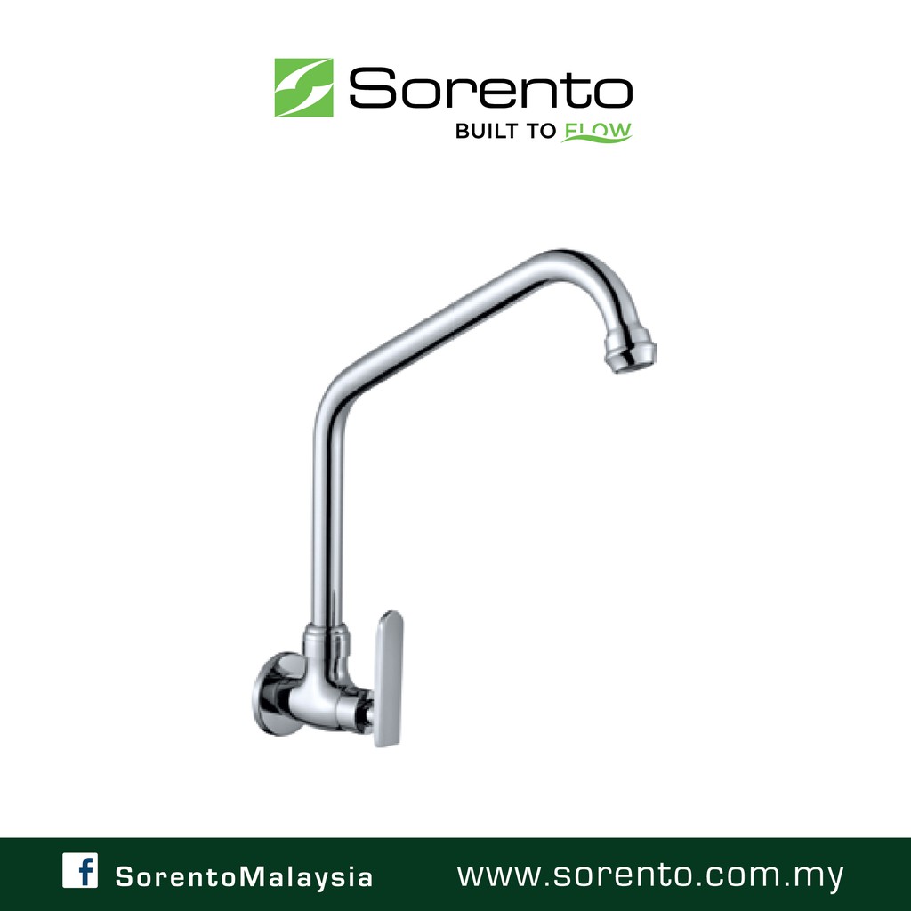 Sorento Srtwt2108 Wall Mounted Kitchen Sink Tap Water Tap Kitchen Tap Faucet Shopee Malaysia