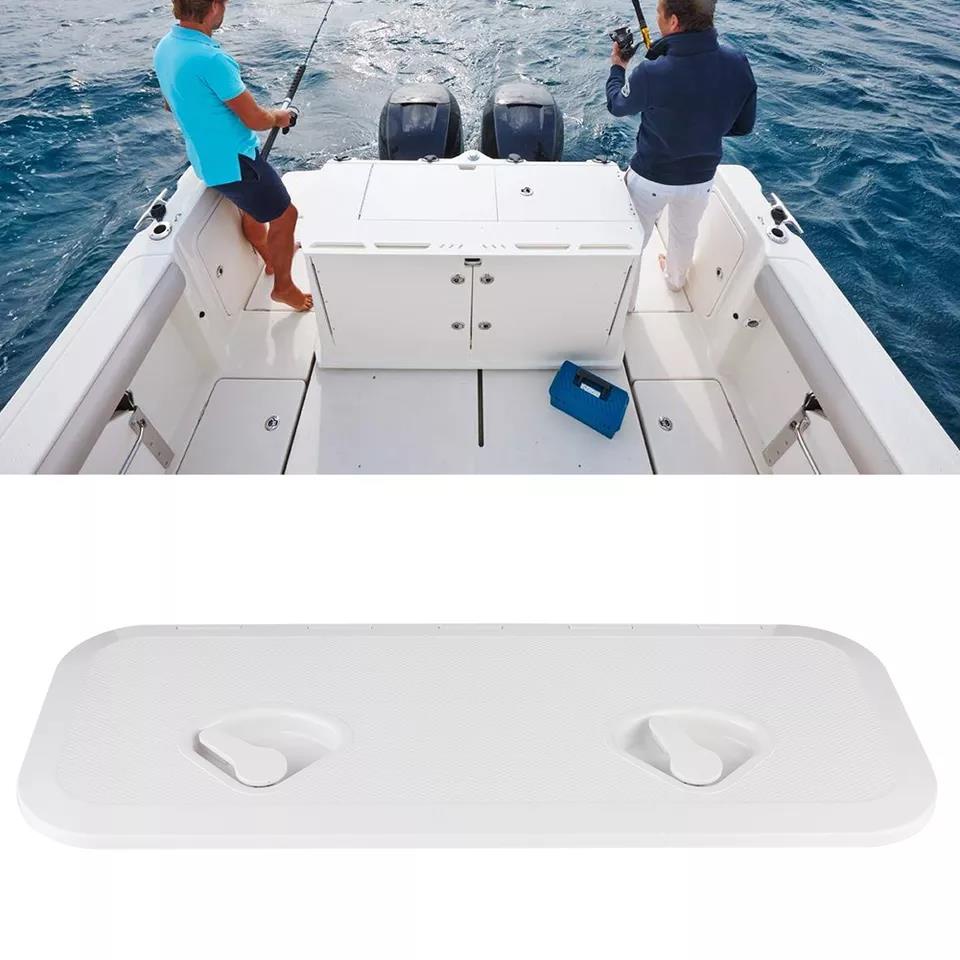 Square Deck Access Inspection Cover Double Handle Anti-UV RE-243-607 Marine Boat Yacht Parts ABS Accessory