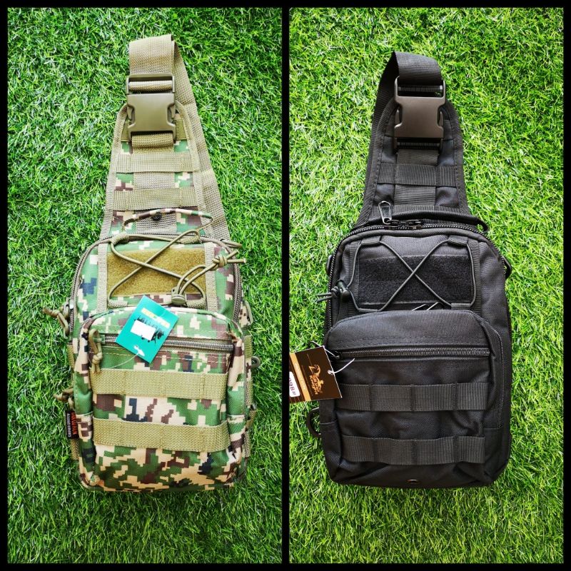 Sling Pouch Bag Tactical Army Waist Chest Beg Silang Digital Camo