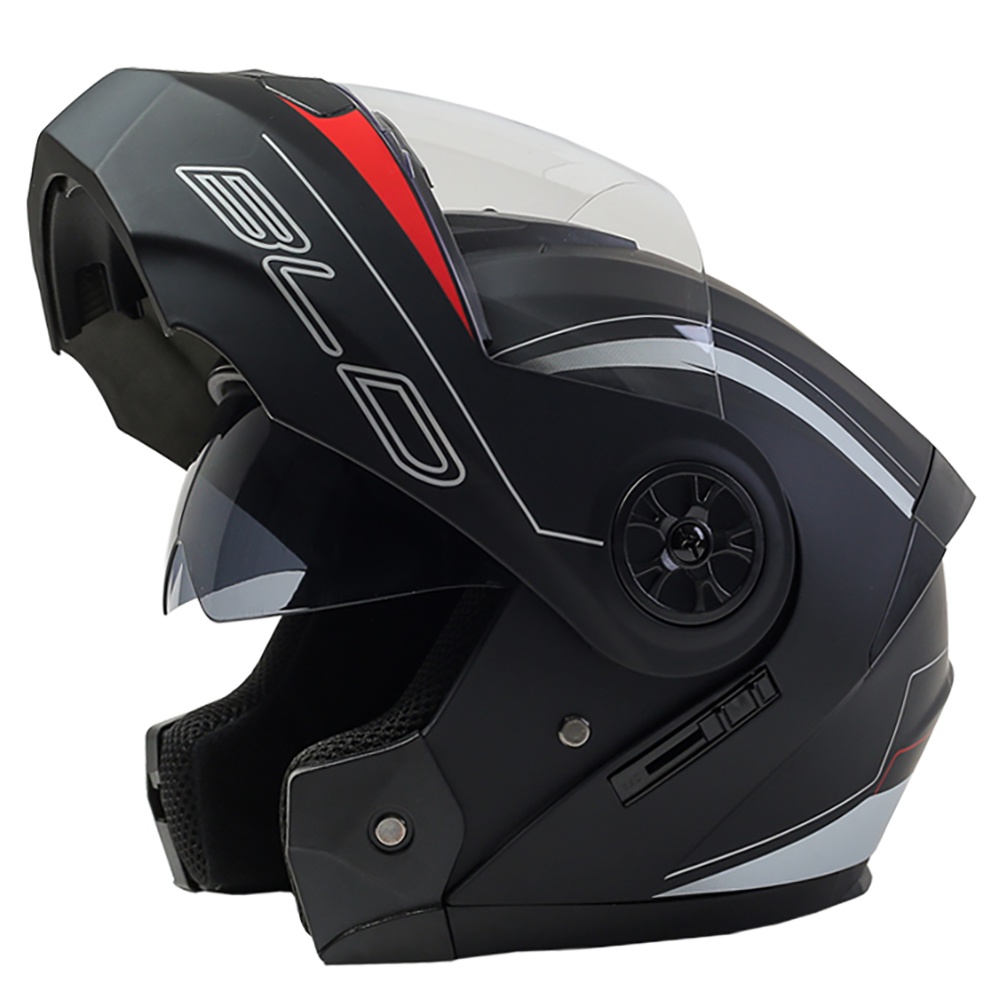 BLD Modular Dual Lens Motorcycle Helmet Safety Downhill Flip Up Helmets ...