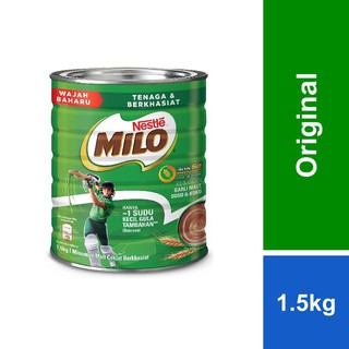 Image of Nestle Milo Activ-Go Chocolate Malt Powder Tin 1.5kg