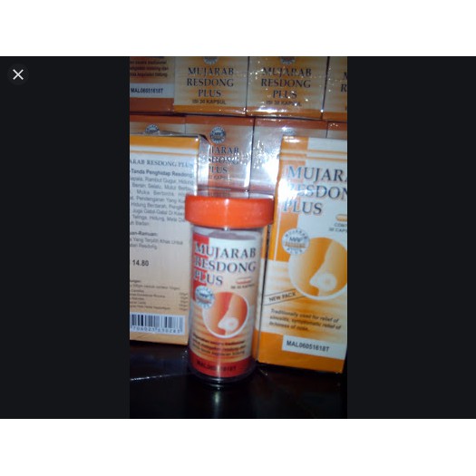 Obat Resdung Mustajab Original Penawar Resdung Isi 30 Kapsul Shopee Malaysia