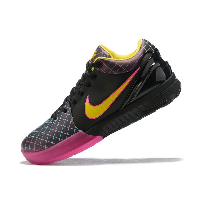 pink and yellow nike shoes