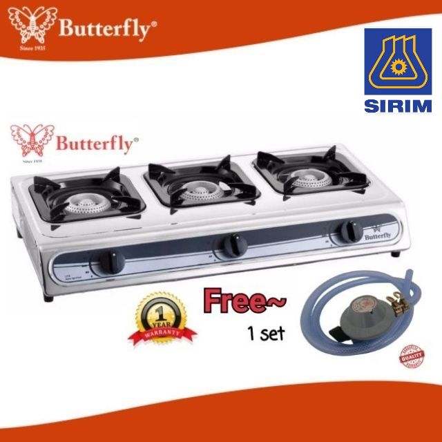 Butterfly Triple gas stove BGC3011L Shopee Malaysia