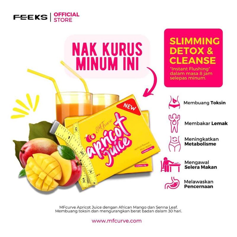 MyStreamApricot Fiber Detox Juice or Slimming Detox buy 15pack get