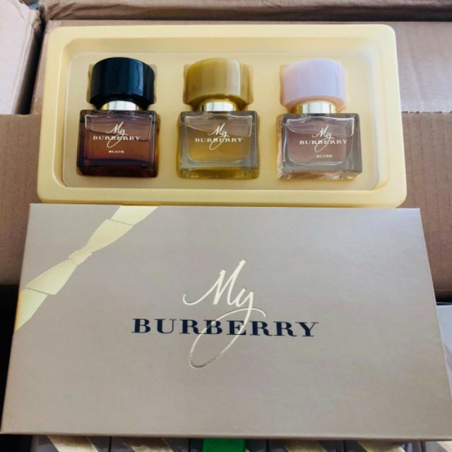 Burberry mini perfume set best sale