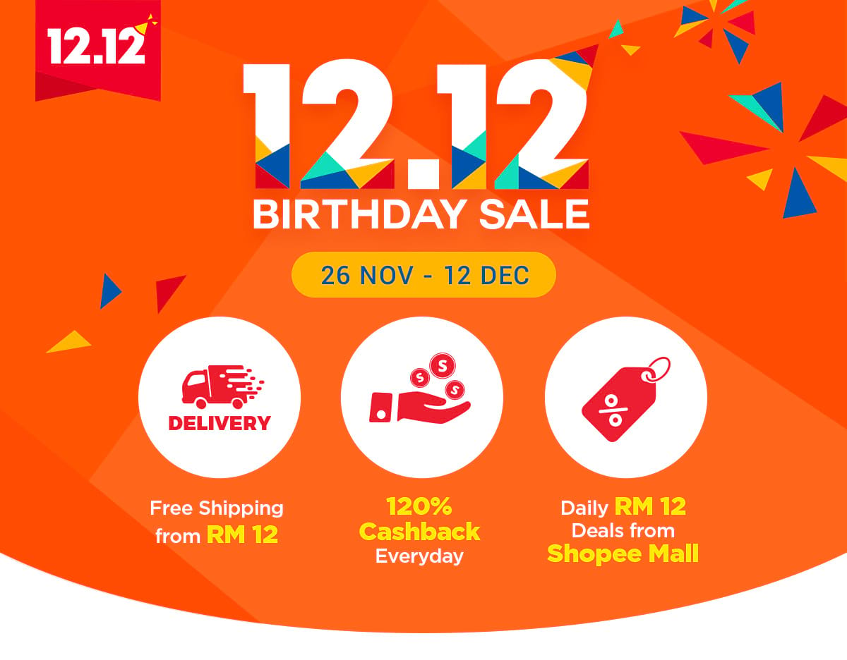 12.12 Calendar, Note Down The Dates!  Shopee Malaysia