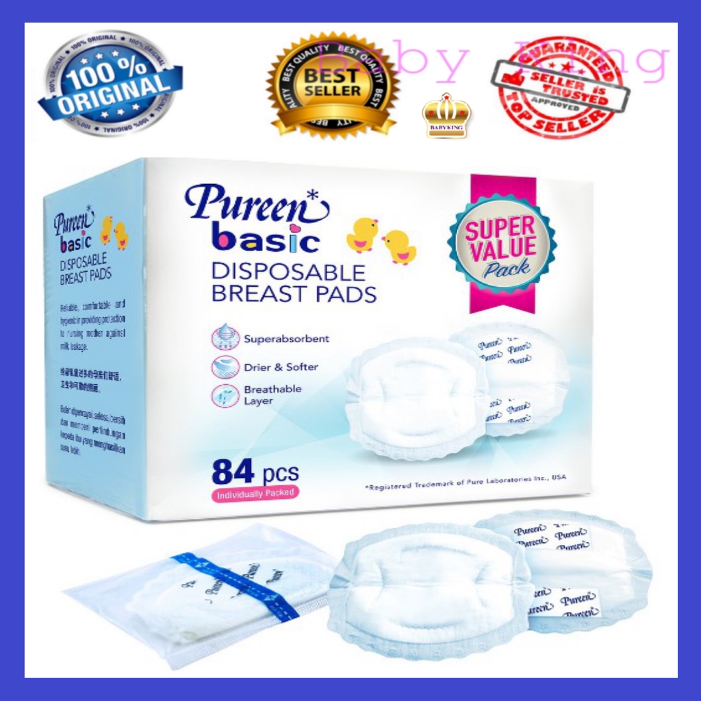 Original Pureen Disposable Nursing Breast Pad (84's) [Super Value Pack