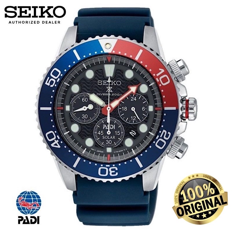 Original) SEIKO PROSPEX SOLAR PADI Chronograph Diver's 200m Men Watch  SSC785P1 | Shopee Malaysia