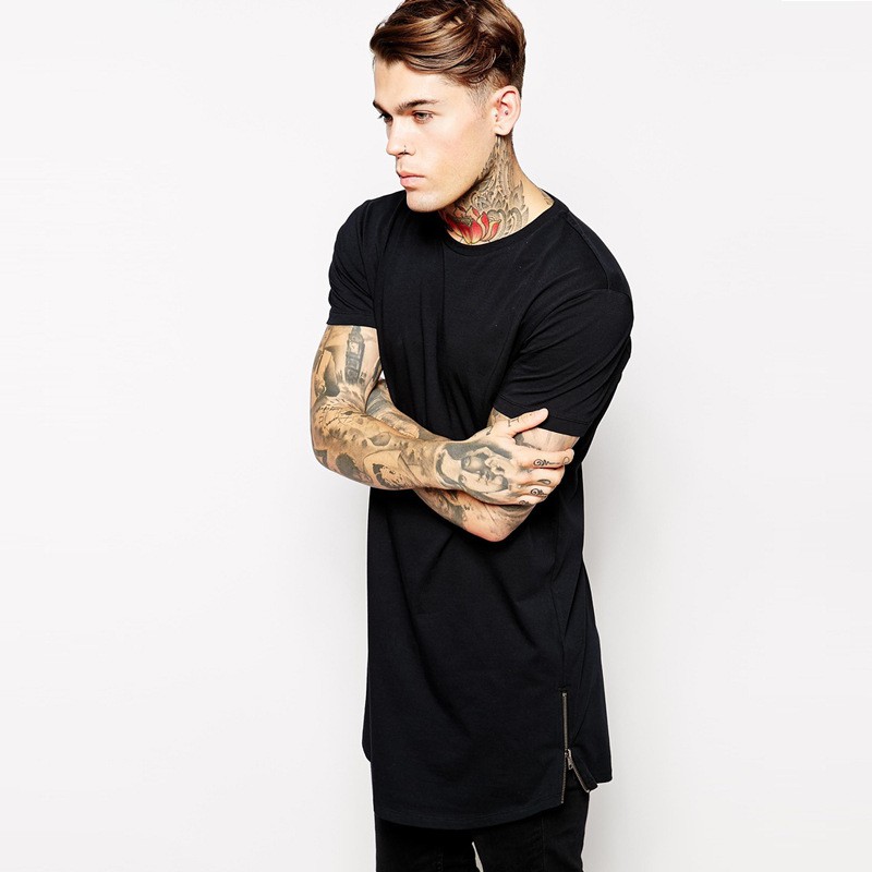longline zipper shirt