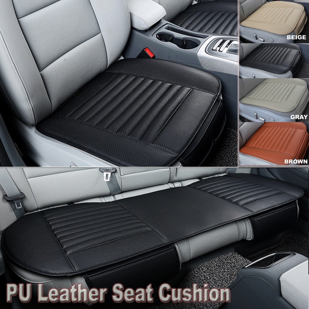 Universal Leather Car Seat Cushion Cover Front And Rear Full Set