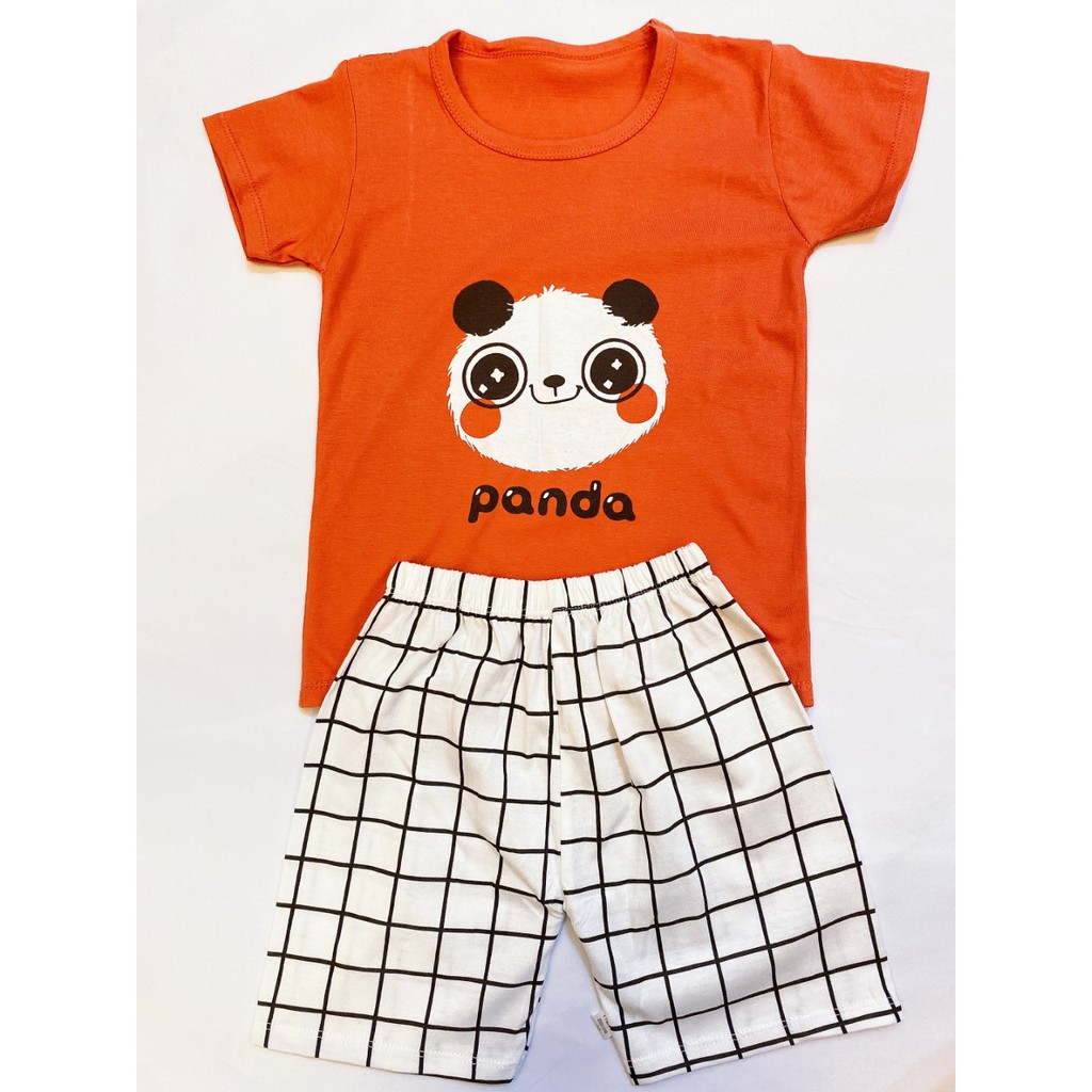 Panda Design 100 Cotton Baby Boy Girl Short Sleeve Cute T Shirts Baju Budak Murah Comel Kids 0 5 Years