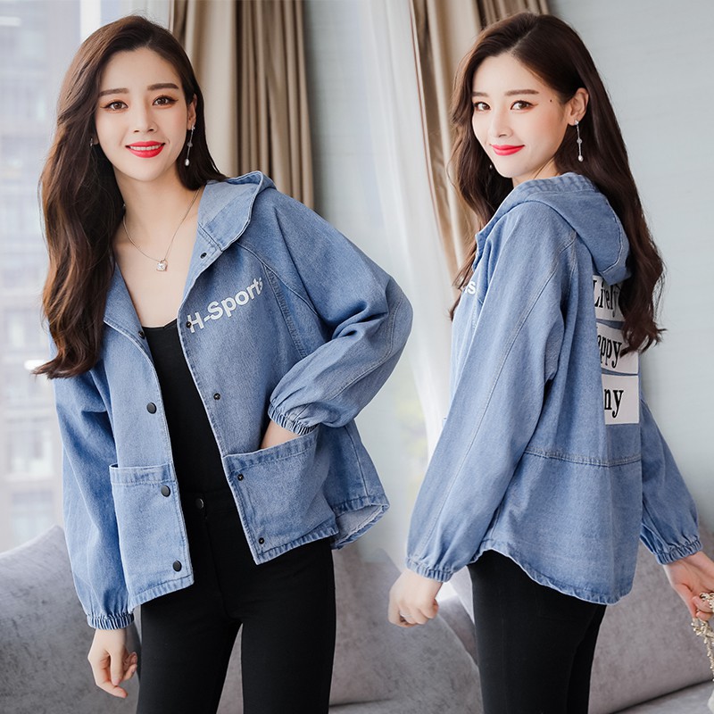 jean jacket hoodie women's outfit