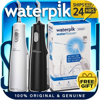 🔥FREE GIFT + Waterpik WF-02 Cordless Express Water Flosser, Battery operated & Portable for Travel & Home