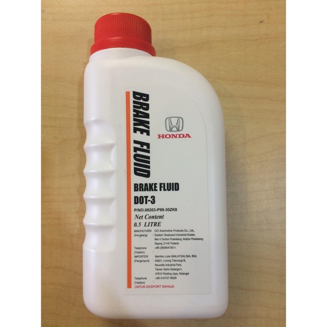 Original Genuine Honda Brake Fluid Dot 3 500ml Shopee Malaysia