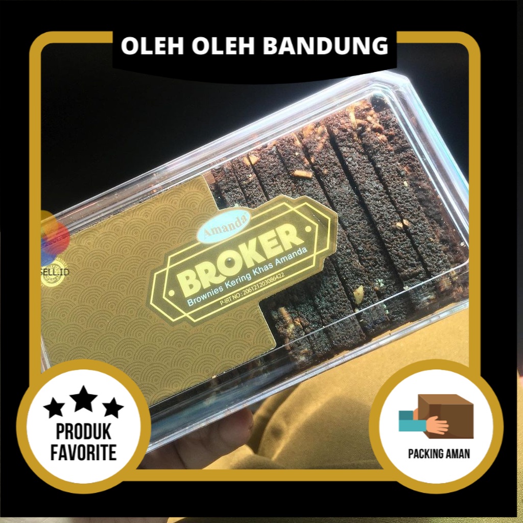 Broker by Amanda Brownies Dry Brownies Bandung Souvenirs Cookies