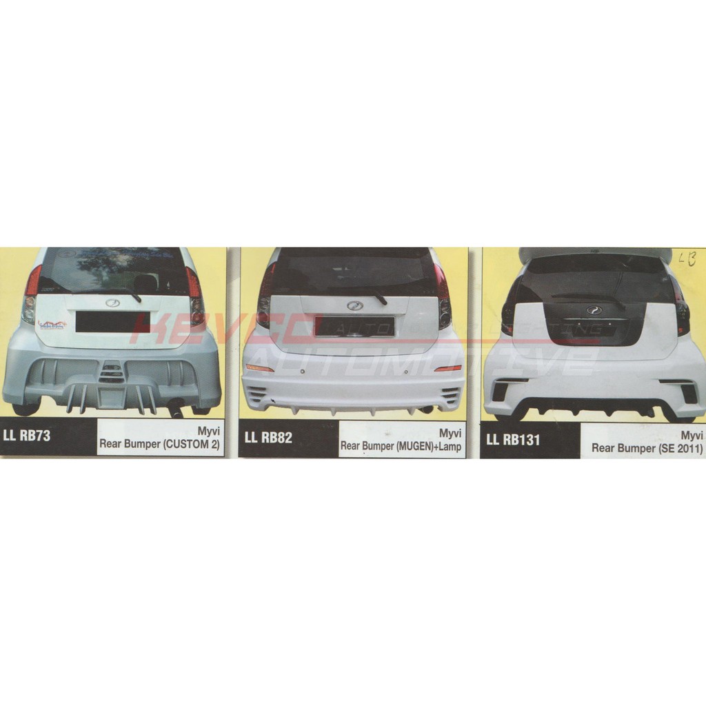 Perodua Myvi 1st Gen Lagi Best Rear Bumper Shopee Malaysia