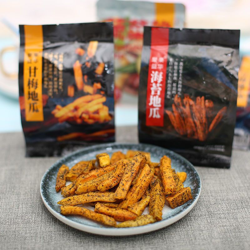 Buy Ready Stock 正宗地瓜干地瓜条香脆食品海苔甘梅口味红薯干番薯片网红零食 Seetracker Malaysia