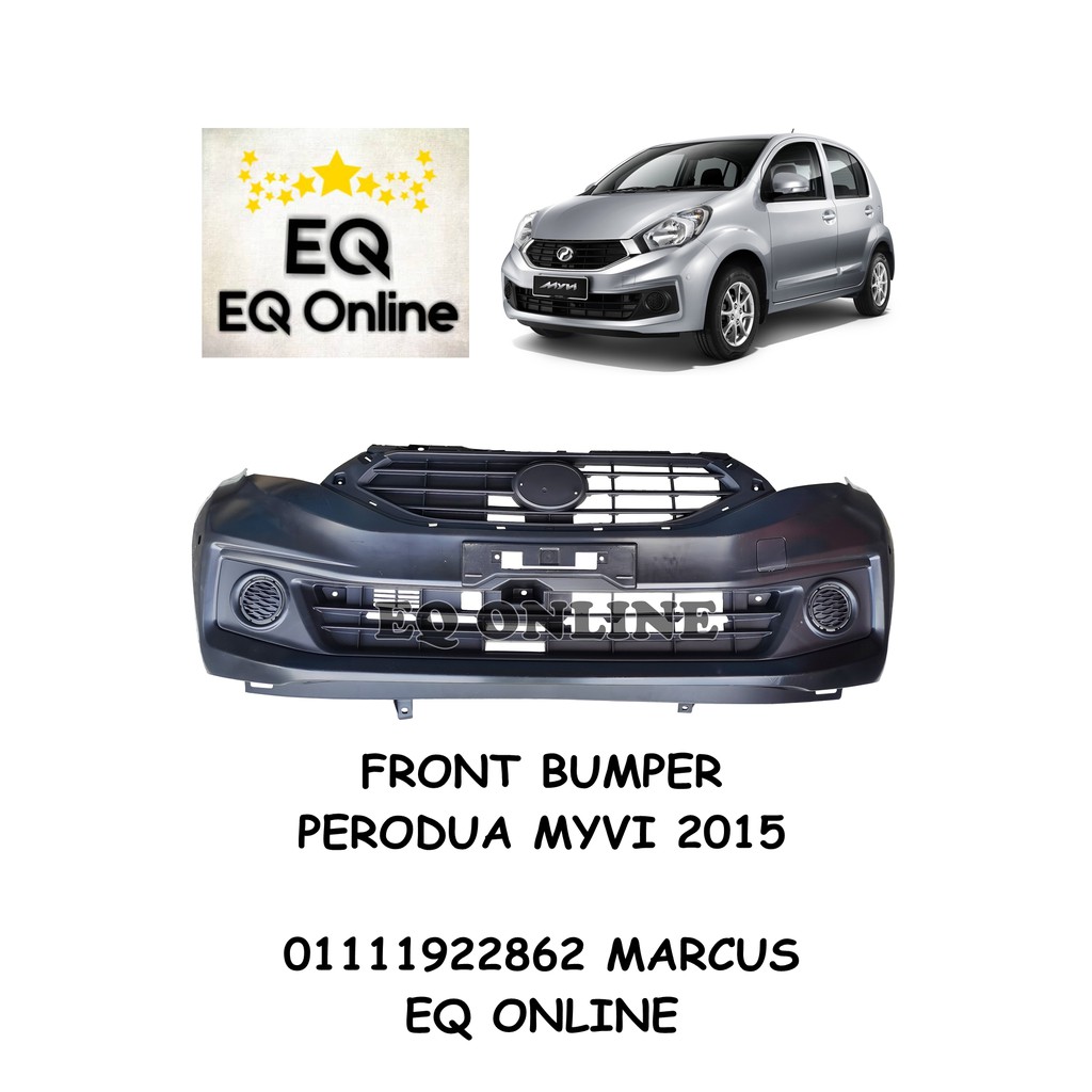 Perodua Myvi 2015 Front Bumper PP Plastic Malaysia MUKA MASAM (BUMPER