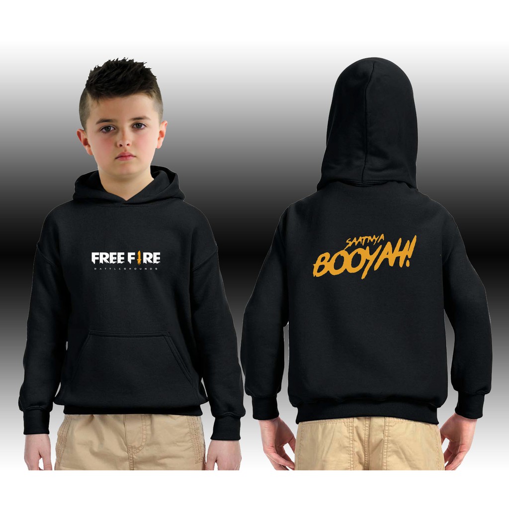 Freefire Saatnya Booyah Children S Hoodie Jacket Free Fire Children S Sweater Shopee Malaysia