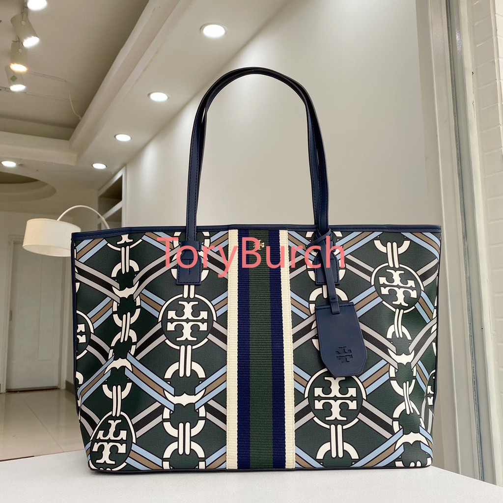 Tory Burch Gemini Link Top Zip Tote Bag Shopee Malaysia