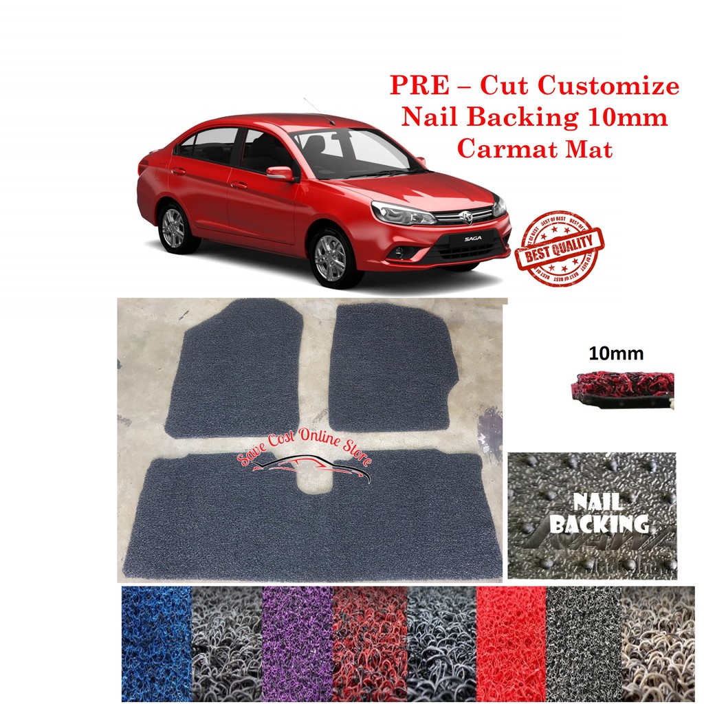 Proton Saga Vvt 2016 2019 Customized Car Coil Floor Mat Carpet