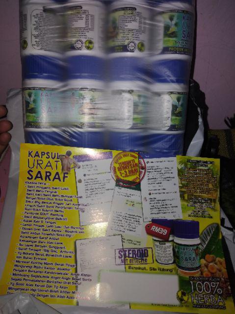 KAPSUL URAT SARAF HQ  Shopee Malaysia