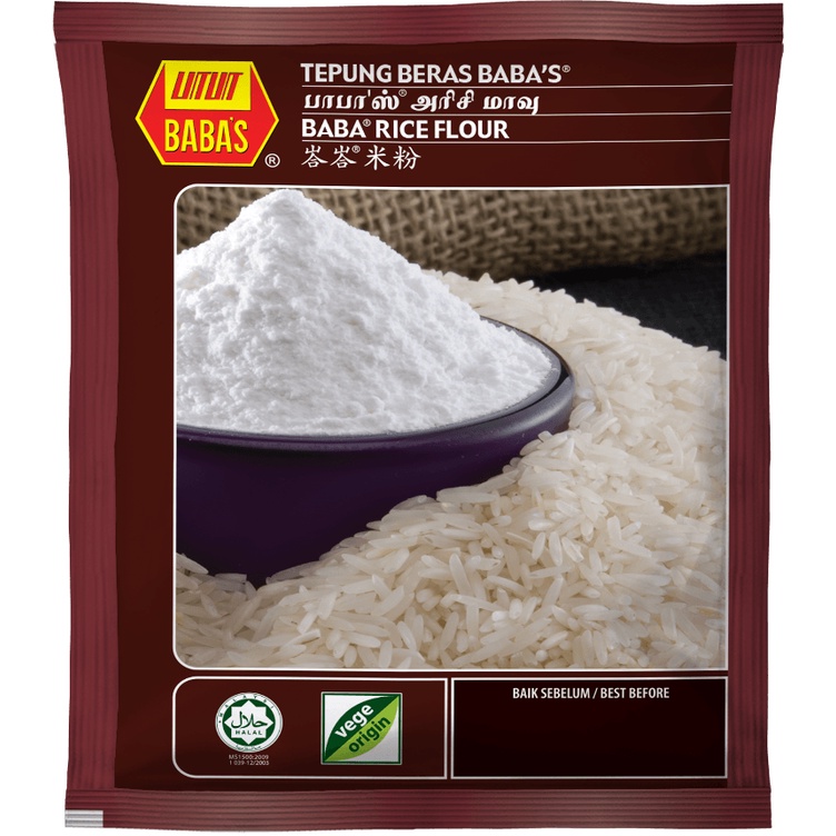 Baba's Rice Flour/Tepung Beras/அரிசி மாவு (Exp date: 31/1/2023