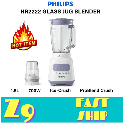 Blender PHILIPS HR2222/01 ICE CRUSHER (Glass) Shopee Malaysia