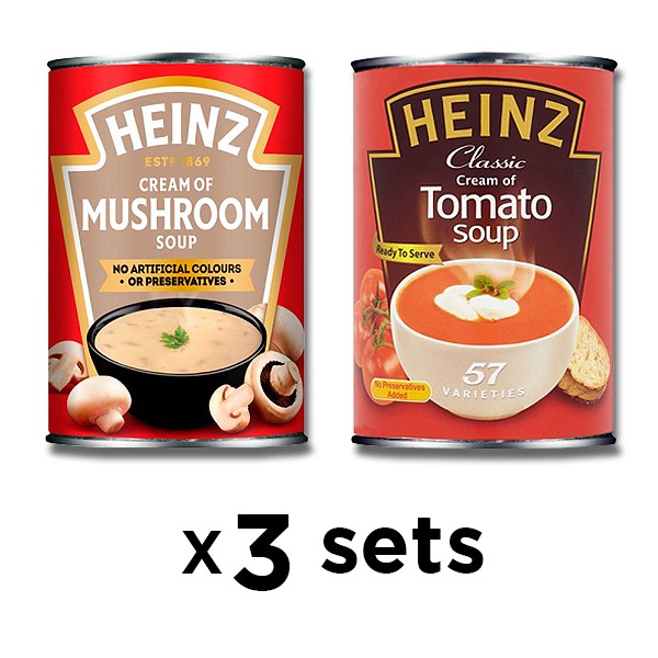 Heinz RTS Mushroom Soup Heniz Cream Of Tomato Soup X 3 Sets Shopee