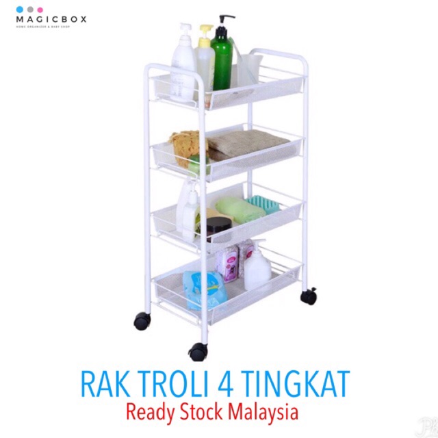 Troli Rak 4 Tingkat Rak Jaring Bertingkat 5 Tingkat Rak Troli Rak 4 Tingkat Rak Jaring Bertingkat 5 Tingkat Rak