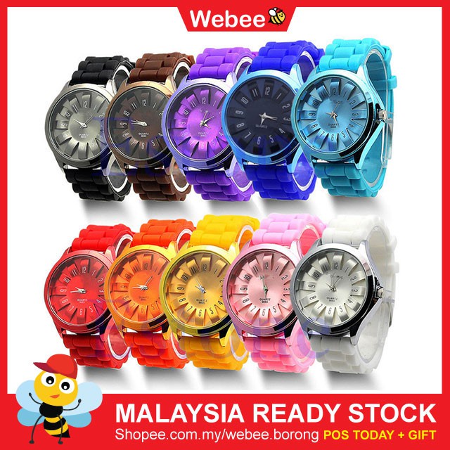 Jam Tangan Wanita Ready Stock Webee Watch Color Silicone Chrysanthemum Watch Jt Womage Jam Tangan Wanita Shopee Malaysia