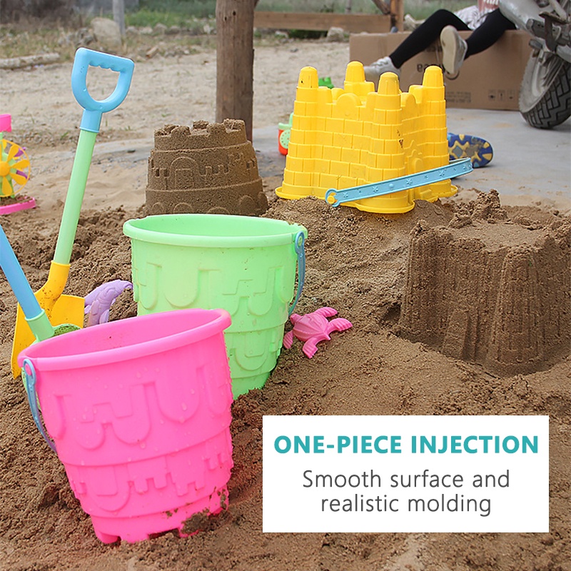 Summer Kids Beach Toys Set Outdoor Seaside Beach Toy Car Castle Barrel Sand Play Toy Water Play Toy Set For Sand Beach Game