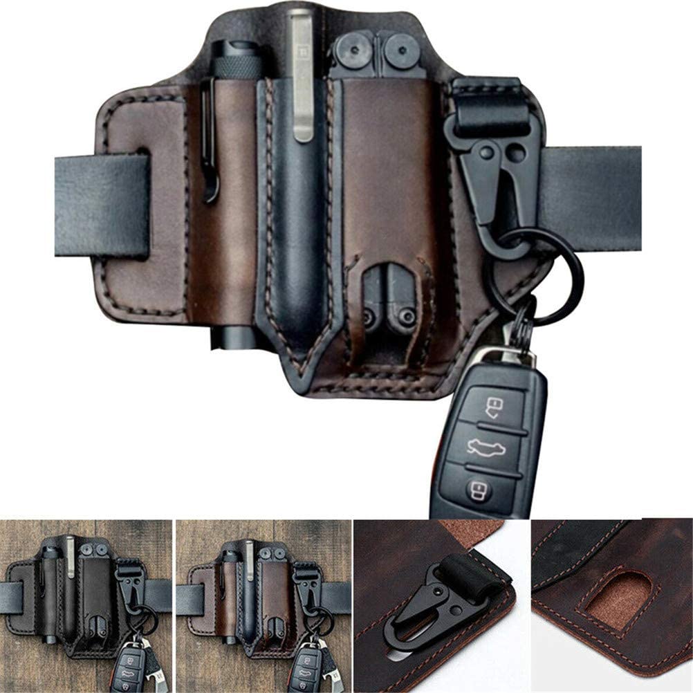 leather edc belt pouch