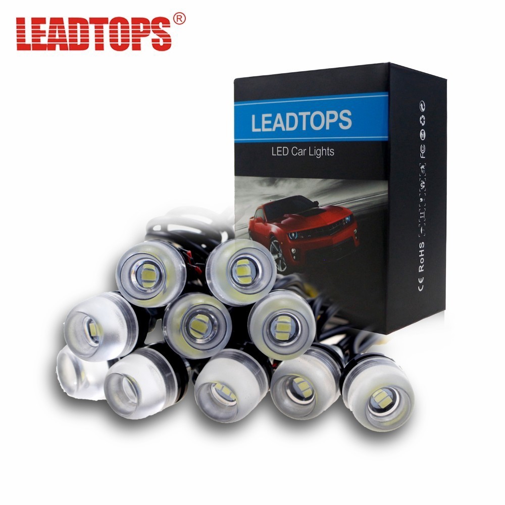 LEADTOPS Motorcycle Flood Light DRL Eagle Eye Daytime Running Light LED