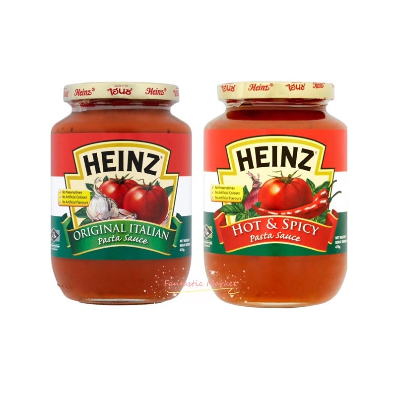 Sauce ] HEINZ Original Italian / Hot & Spicy Pasta Sauce 意大利面酱470g | Shopee  Malaysia