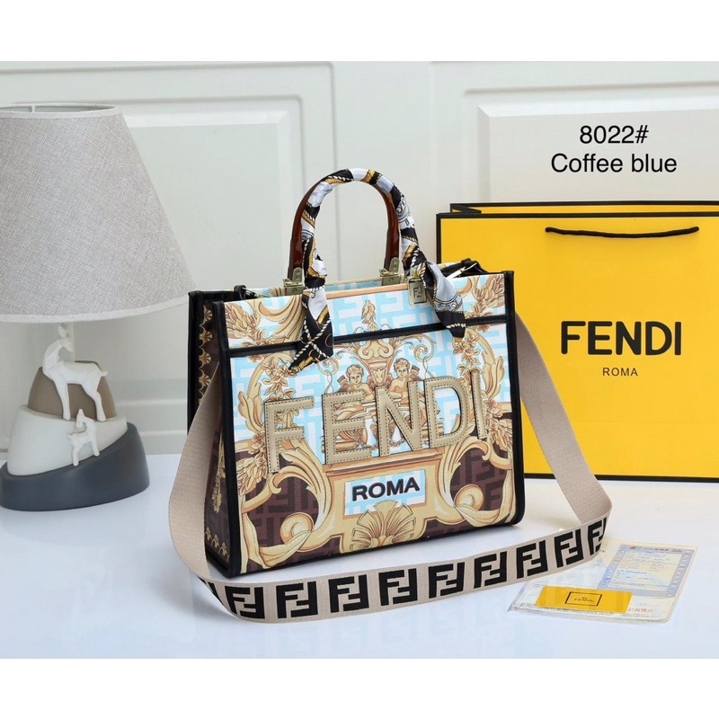 Co Directly Process!!! Fendi BOOK TOTE 8022 (WITH PAPERBAG) | Shopee ...