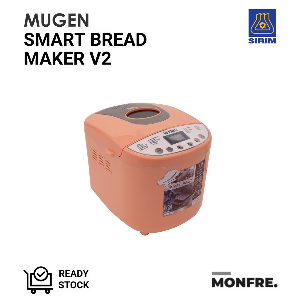 MUGEN Automatic Smart Bread Maker V2, Bread Oven, 1000Gram Loaf, 1 Year Warranty, Best Selling, 19Preset Program Mode