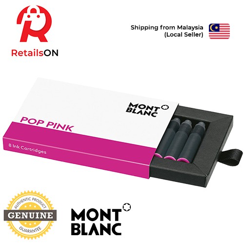 Montblanc Fountain Pen Ink Cartridges (8 Per Pack) Pop Pink