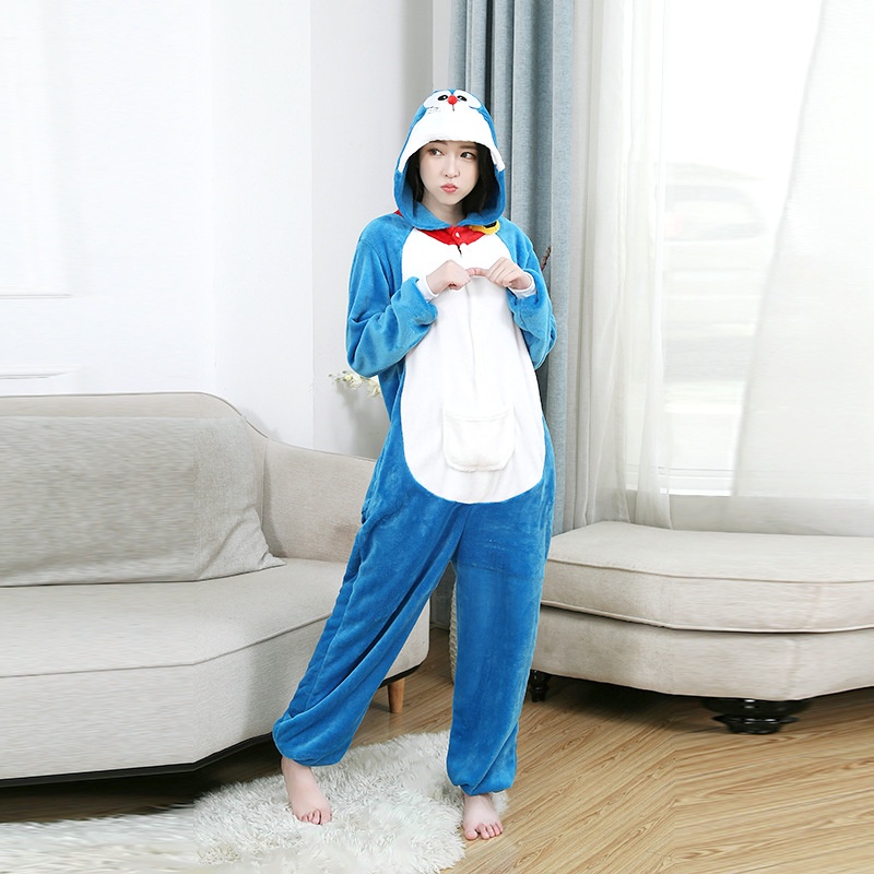 Purpose Quality Kigurumi Doraemon Anime Cosplay Costumes Women Men Animal Cartoon Onesie Local - Image 2