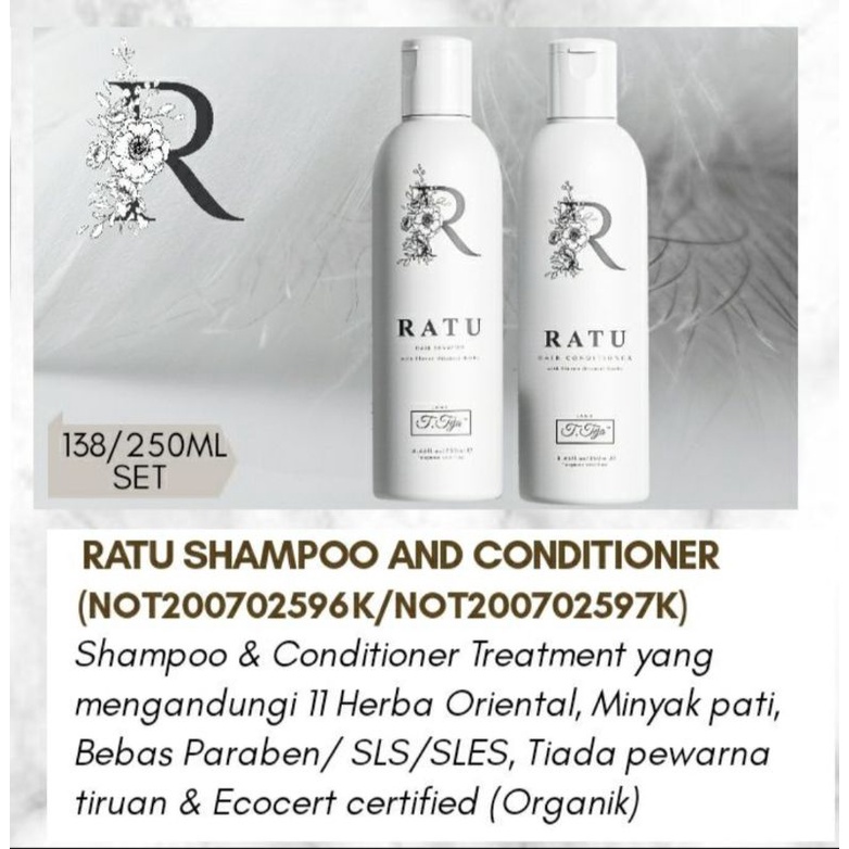 SYAMPOO & CONDITIONER (RATU) BY JTT