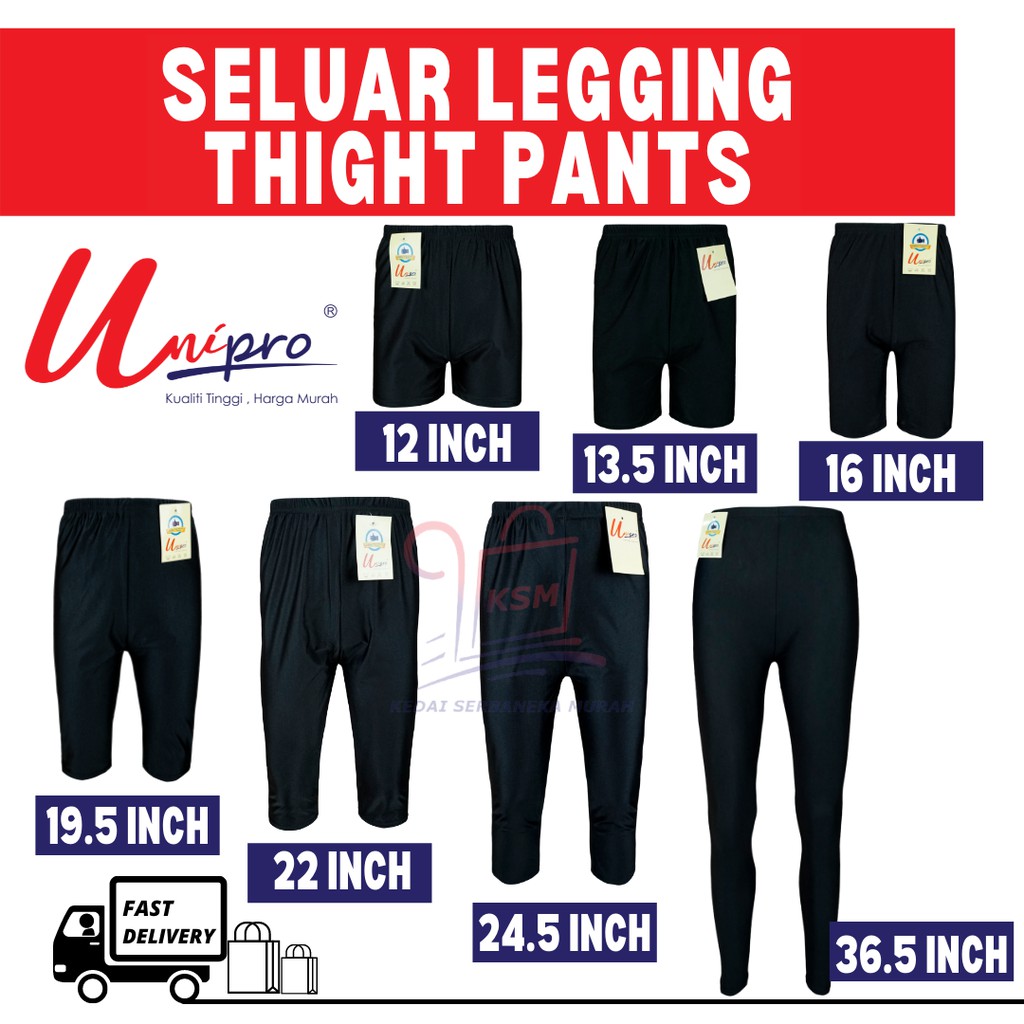 Seluar Tight Sukan Short And Long Sport Pants Seluar Renang Unisex Dewasa And Budak Pendek And Panjang 4469