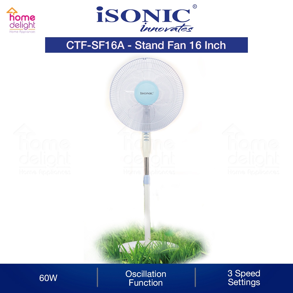 Isonic Stand Fan 16 Inch [ CTF-SF16A / CTFSF16A ] | Shopee Malaysia