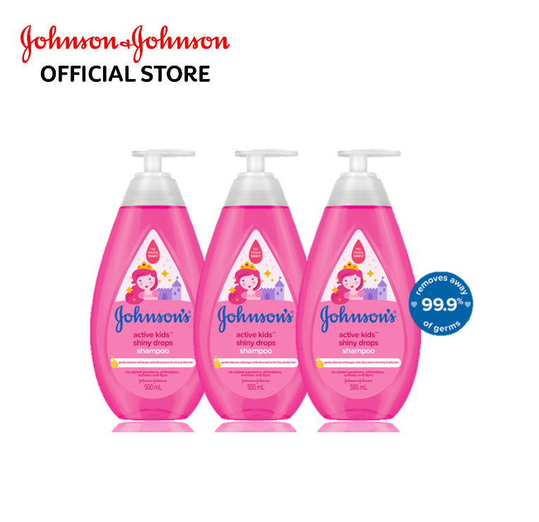 johnson's baby shiny drops shampoo 500ml