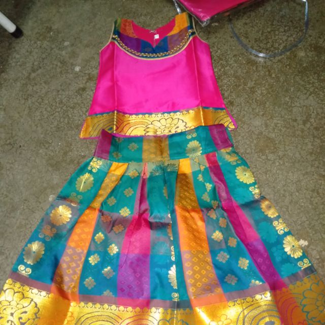 Kanchipuram Pavadai Sattai( indian traditional wear) | Shopee Malaysia